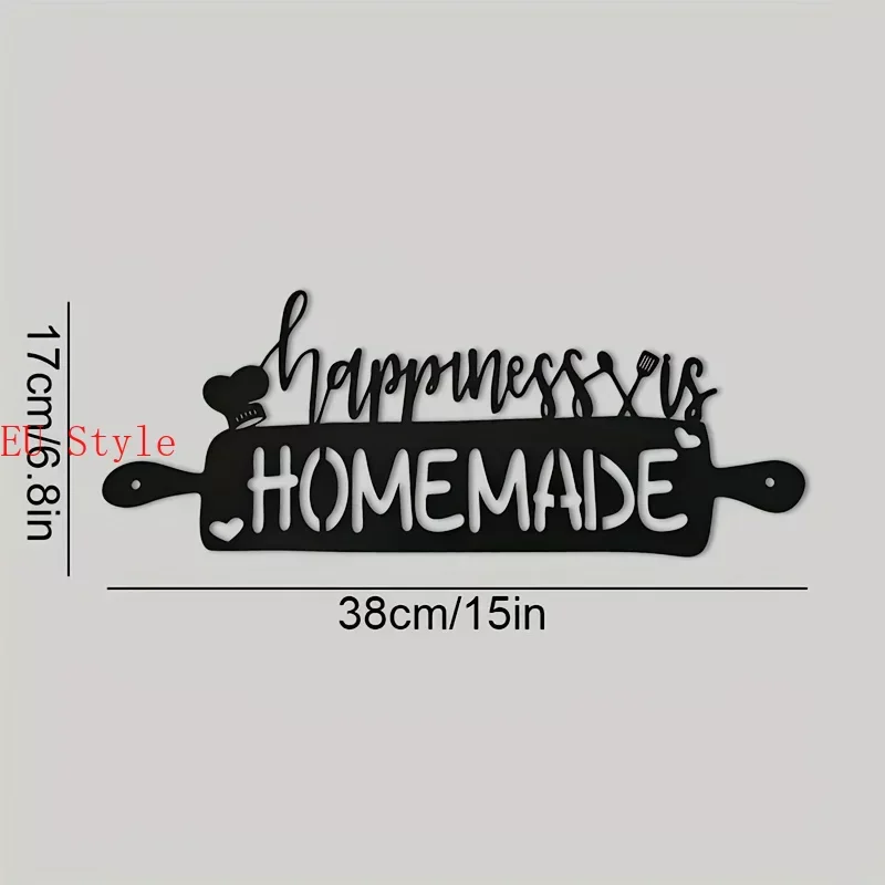 

Kitchen Home Decor Happiness Is Homemade Kitchen Signs Decoration Wall Kitchen Decor Metal Wall Hanging Decor Background Outdoor