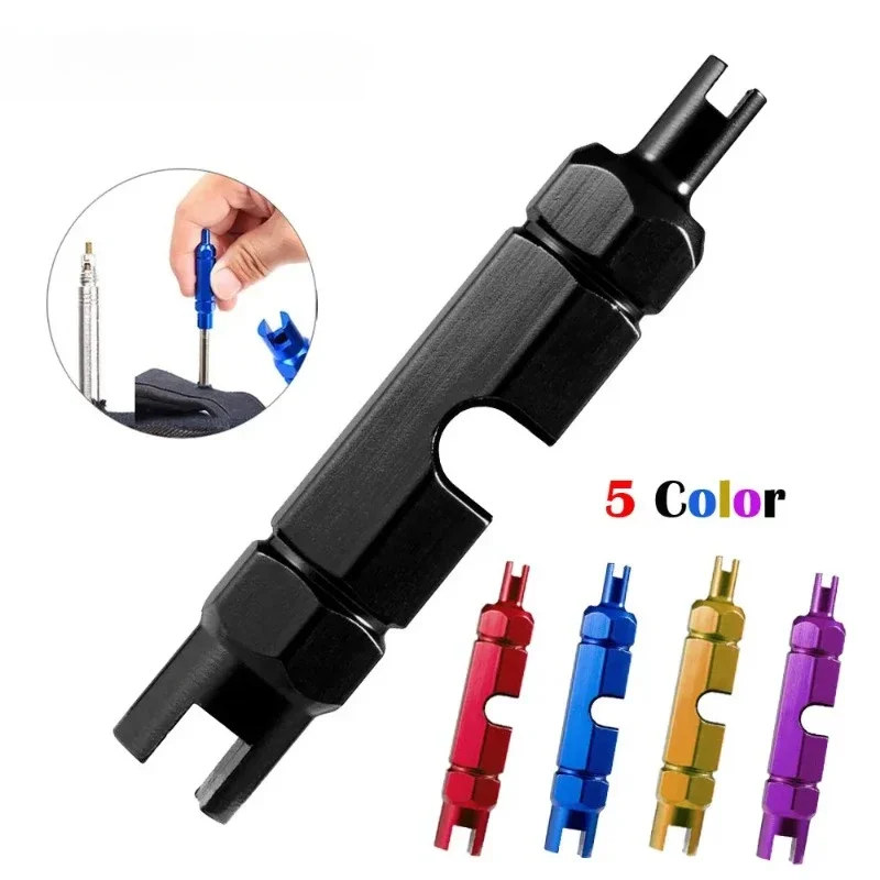 Valve Core Remover Tool for Presta Schrader Valve Extender Tire Repair Wrench for Bike Car Bicycle Motorcycle Tyre 1Pcs