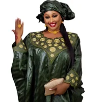 Tenue africaine pour femmes Abaya broderie grande taille robe d'église de fête élégante 3