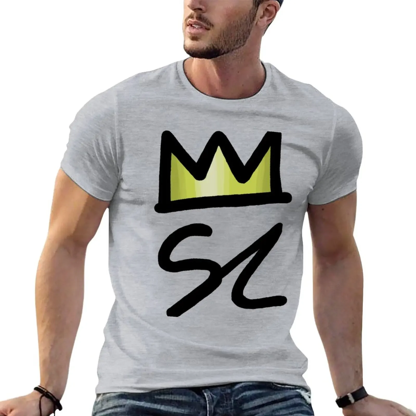 

Tyrannosaurus Sketch Signature Gold T-Shirt quick drying oversizeds men t shirt