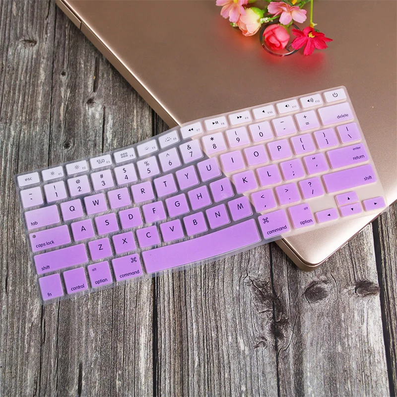 Premium Keyboard Cover for MacBook Pro and Air - US English Layout