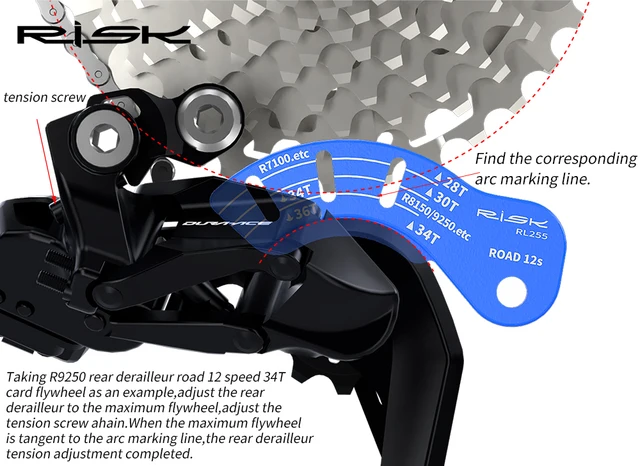 B Tension Screw Road Bike Rear Derailleur Adjustment Plastic Gap