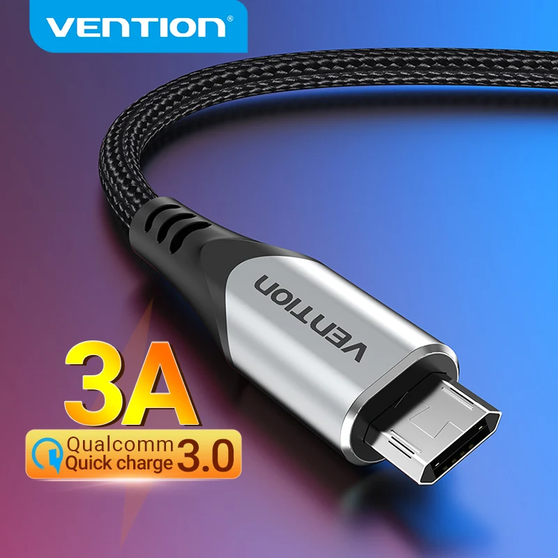 

Кабель Vention Micro USB, нейлоновый, с поддержкой быстрой зарядки, мобильный телефон А
