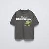 Black Tees Printing Tops Baby Summer Wear Cartoon Short Sleeve T Simple Cute Loose Bottoming Shirt Kids Thin Pure Cotton Costume 2