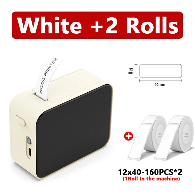 Marklife P15 Mini Portable Thermal Printer Wireless Bluetooth Label Tag Maker Fo
