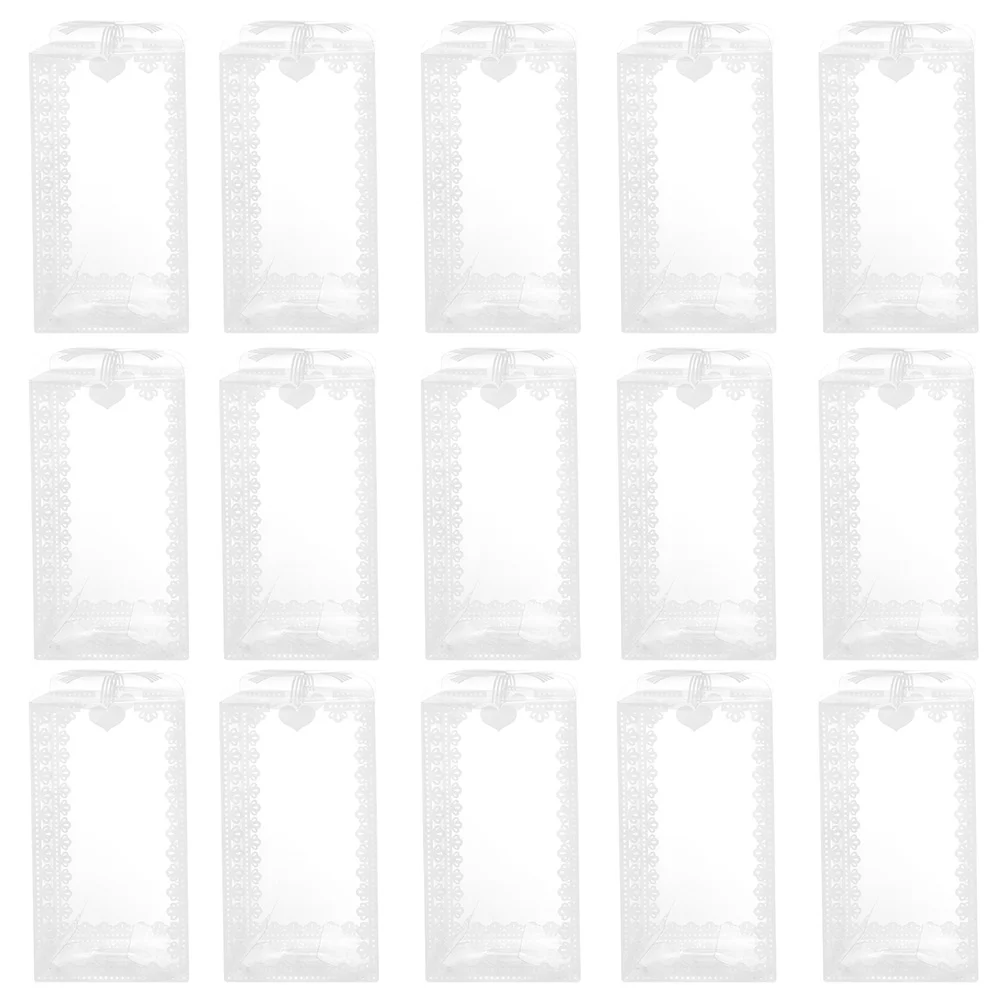 

24 Pcs Transparent Box Gift Boxes Party Favor Packing Small Treat For Gifts Pvc Clear Candy Candies Bride Favors