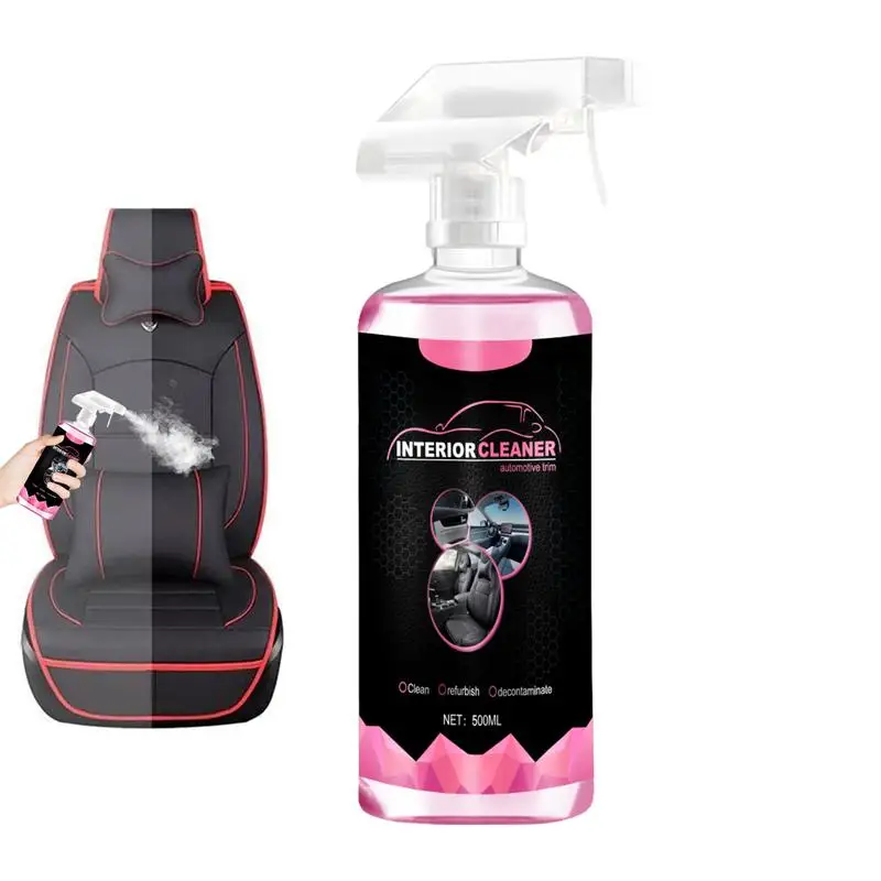 

Car Seat Cleaner 500ml All-Purpose Inside Car Cleaner Wash Free Interior Car Cleaner Vehicle Cleaner Effective Dashboard Cleaner