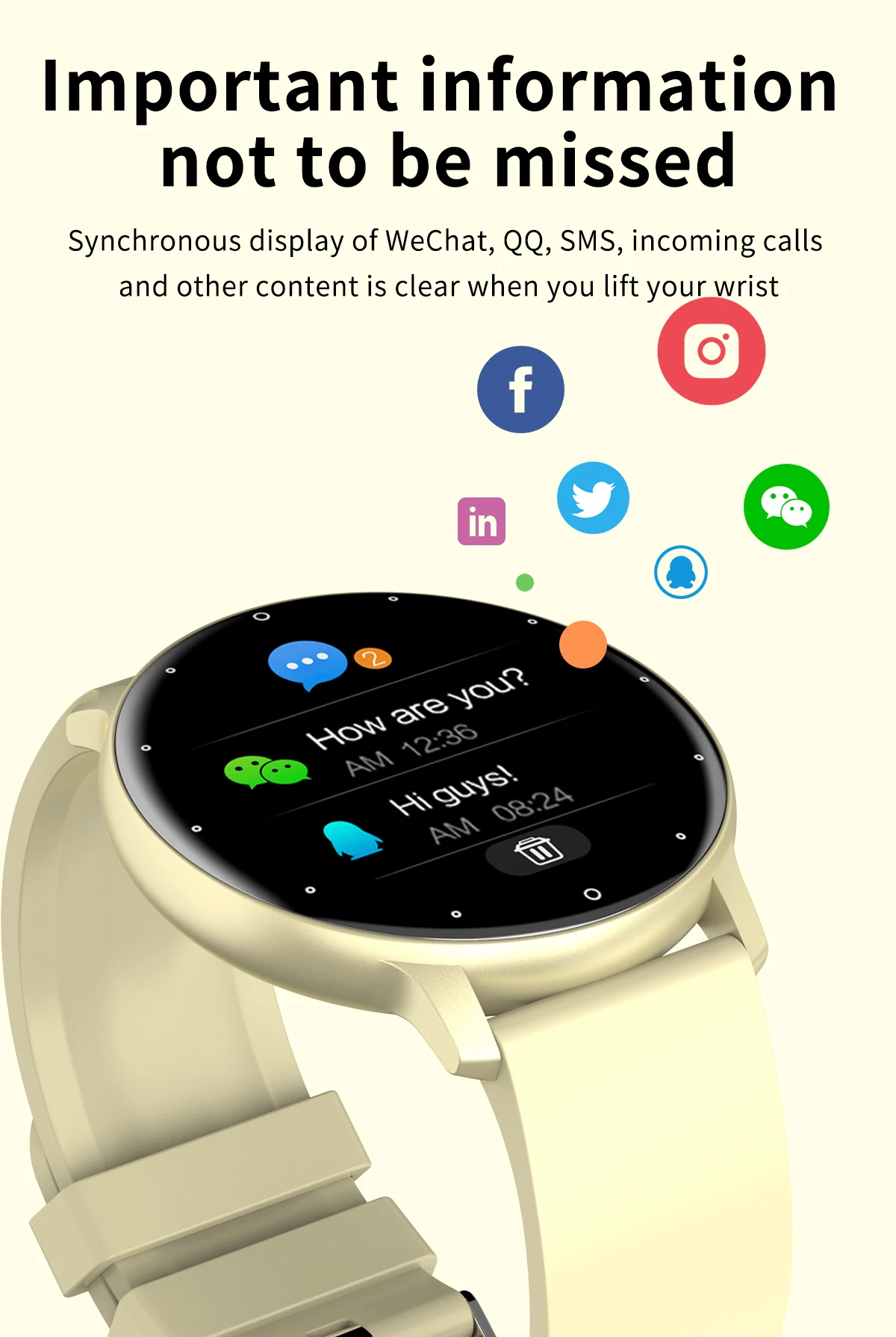 2022 New Men's Ladies Smart Watch Bluetooth Waterproof Heart Rate Fitness Tracker Smart Watch Bracelet for iPhone and Android