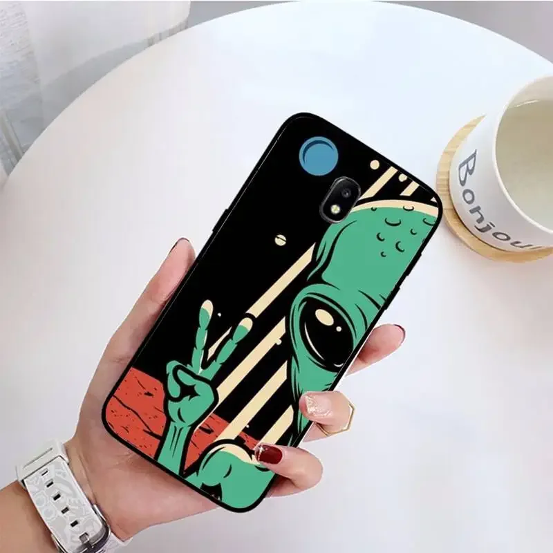 Cute Cartoom Alien Phone Case For Samsung Galaxy J200 J2 Prime J2 Pro J6 2018 J250 J4 Plus J415 J5 Prime J7 - Image 3