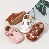 Spring and Autumn Cute Baby Girl Embroidered Princess Leather Shoes High Qualiry Anti Slip Prewalker Shoes First Walkers BMB4145 2