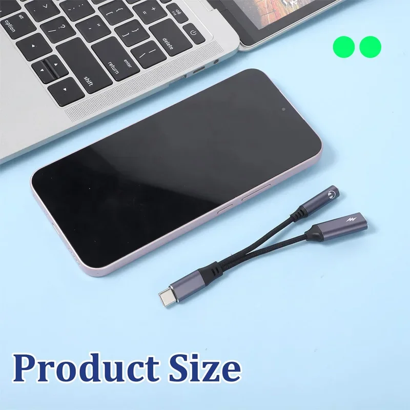 Dual Function USB-C to 3.5mm Audio Adapter