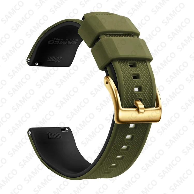 Enhanced Quick Release Silicone Watch Strap - Premium Rubber Band Replacement
