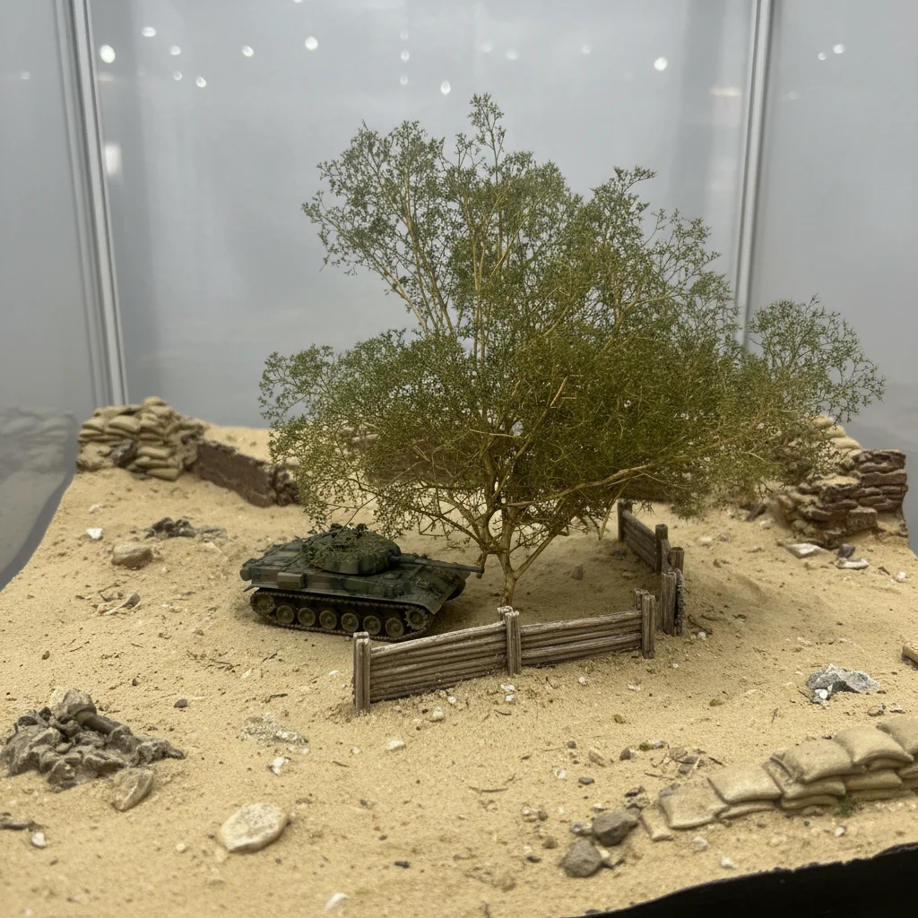 Diorama-Schaumstoffbäume und Buschen, Miniatur-Vegetationspflanzen für Ho-DIY-Modellbau/Arssandschaft/Transformationssets/Landschaft 1 BOX – Detail 6