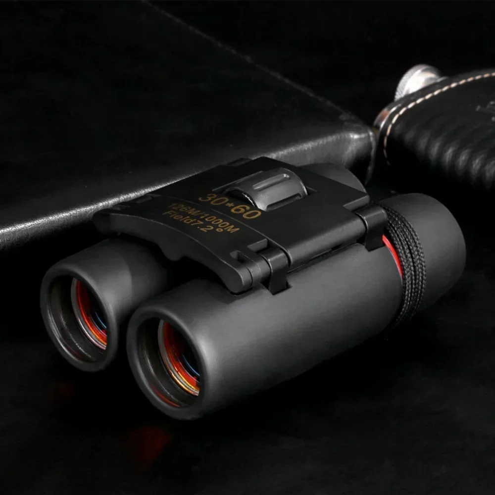 30x60 HD Telescope Long Range Folding Binoculars with Low Light Night Vision Good Gift for Child Outdoor Bird Watching Camping