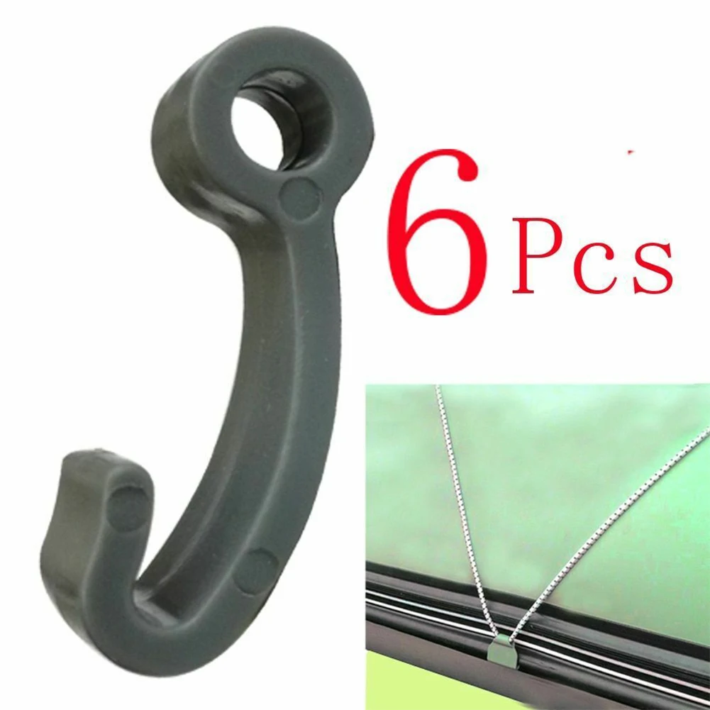 6PCS Plastic Snap Fasten Rope Hooks Clips For Inflatable Boat Fishing Raft Marine Kayak Accessories Yachting J-Hook Buckles For fishing accessory