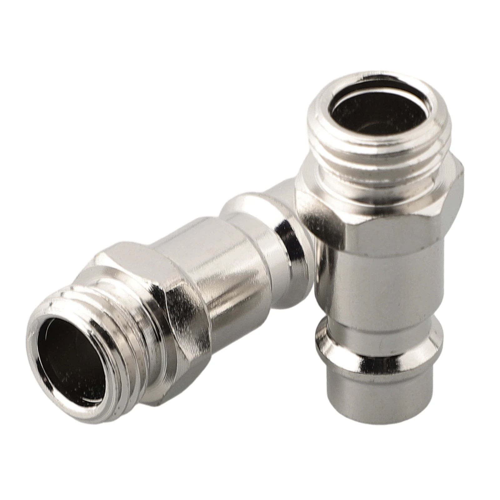 

2pcs Euromale 1/4" BSP Thread Quick Release Fitting Compressed Air Line Coupler Connector 32mm Silver Pneumatic Parts