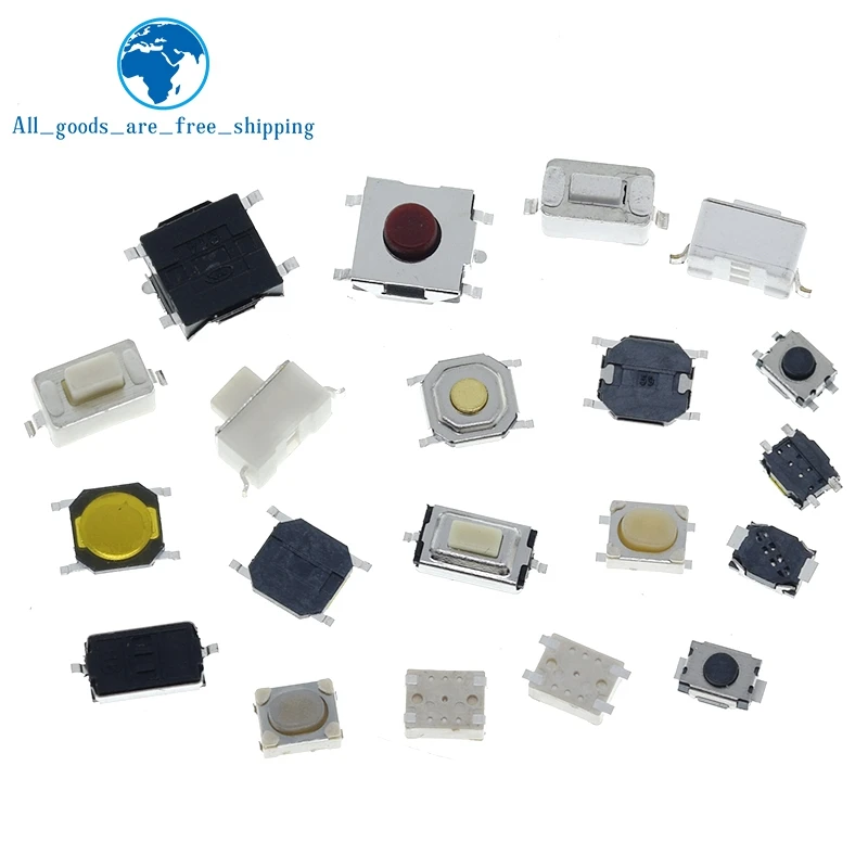 10PCS 3*6 3*4 4*4 SMD Tactile Tact Push Button Switch 2Pin 4Pin Touch Micro Switch 3x4x2 3x6x4.3 3x6x2.5 3x6x5 4x4x1.5 4*4*2.5