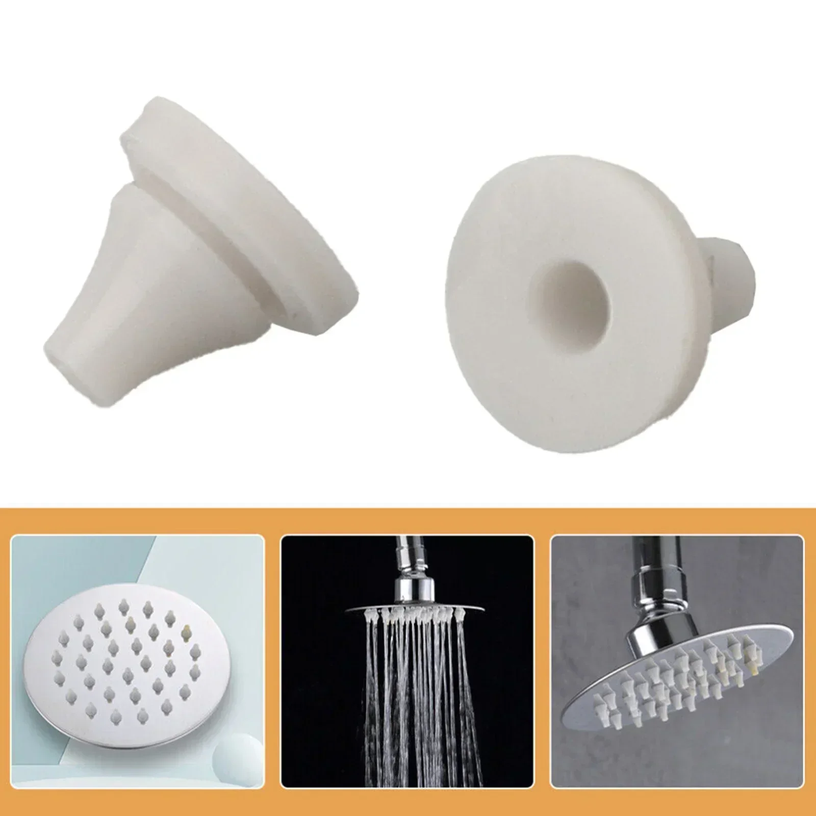 50pcs Shower Head Silicone Nozzles Replacement Parts Spray Silicone Universal Water Outlet Hole Sprayer Bathroom Accessories 6