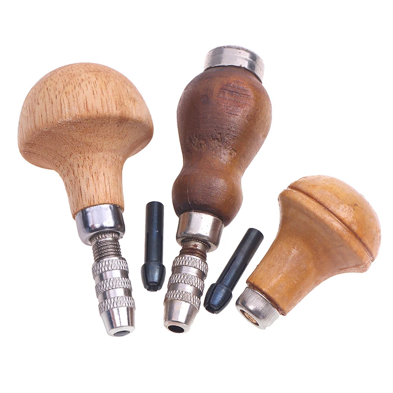 Jewelry Craft Handle Pin Vise Vice Wooden Handle With Chuck Twisting