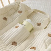 Sac de maternité ours pour maman, sac à couches pour bébé, organisateur de couches pour poussette, fourre-tout Portable pour bagages, sacoche à langer de voyage 5