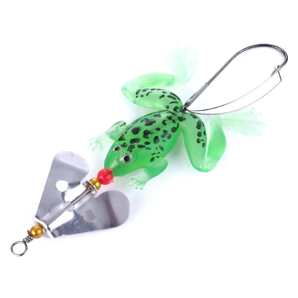 

2PCS Quality Fishing Soft Lures Faux Frog 7cm 6g Crankbaits Lure Baits Hook Artificial Swimbait Wobblers Fishing Bait