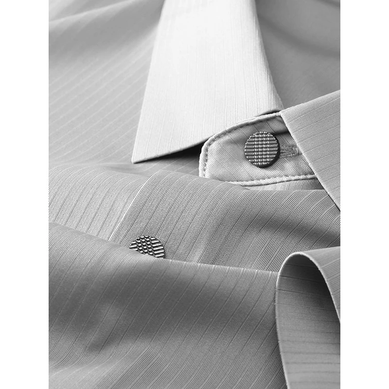 Men's Shirt Long Sleeve Shirts Man Plain Shirt Stripe Senior Ice Shreds Clothes Men Shirts With Free Shipping Short Sleeved Polo