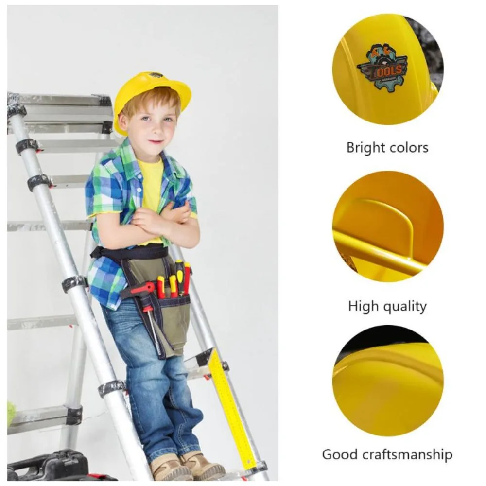 Helmet Educational Toy Construction Hard Hat Simulation Construction Tool Construction Hat Toys Simulation Safety Helmet