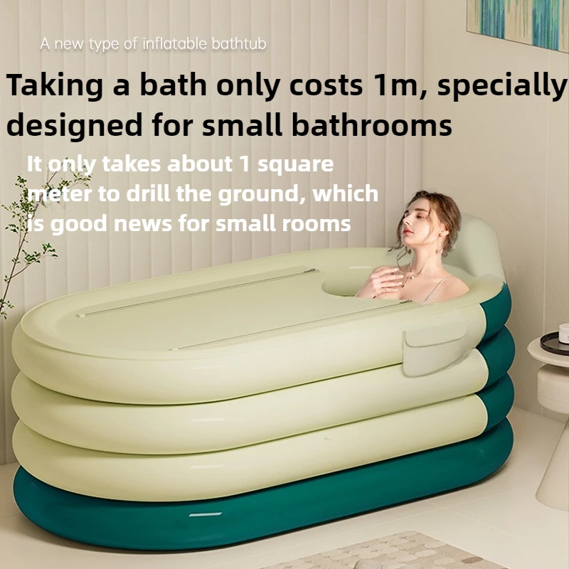 Household Portable Foldable Fumigation Bathtub with 55W Electric Pump Fully Automatic Inflation for Adults and Children 2