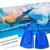 Professional Silicone Fins Swimming Diving Training Frog Shoes Snorkeling Equipment Adult Short Fins Free Diving Fins Swim Shoes 1