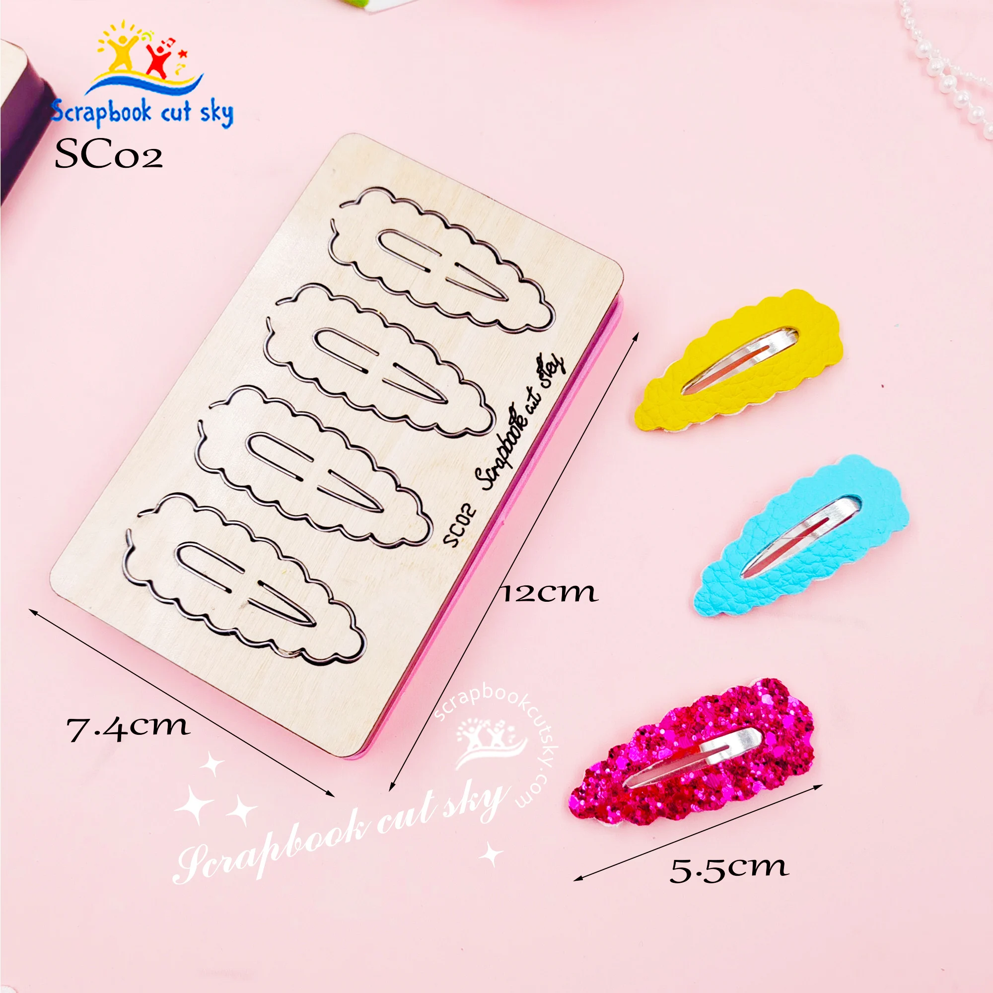 Description Picture 4 of itemScrapbookCutSky-SC02 Hairpin Wood Cutting Knife Die, 5.5cm, Used with the Machine