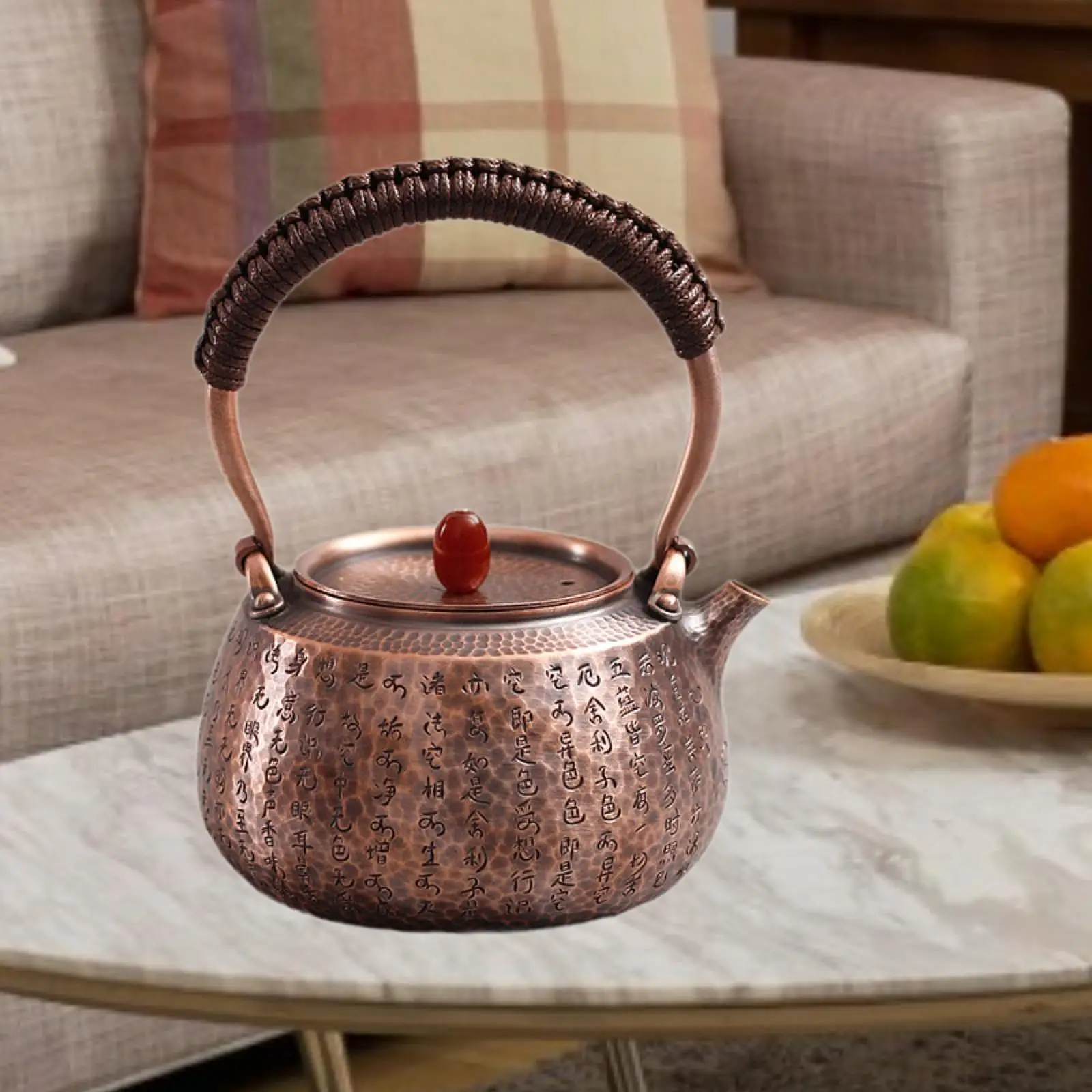 Copper Tea Kettle 1300ml Portable Coffee Pot for Camping Tea House Hiking Copper Tea Kettle 1300ml Portable Coffee Pot for Camping Tea House Hiking