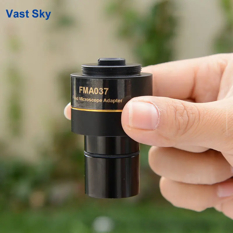 0.37X 0.5X 0.75X Focusable Microscope Electronic Eyepiece C Mount Adapter Lens to 23.2mm Interface For Video Microscope Camera 5