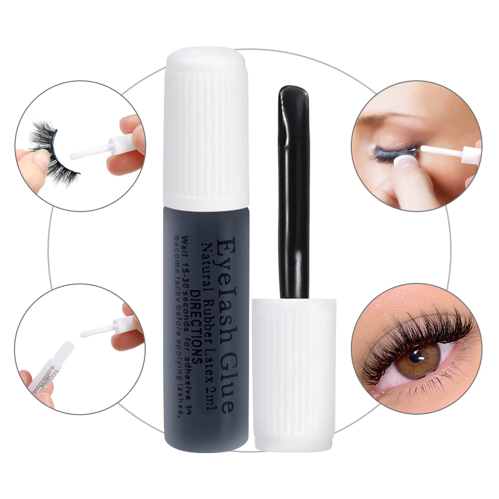 1-15pcs Disposable False Eyelash Glue Black White Transparent Super Strong Hold Long Lasting Fake Lashes Glues Waterproof Makeup