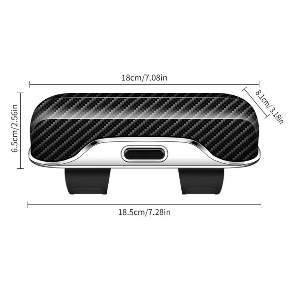 ABS 소재 탄소 섬유 질감 자동차 선바이저 안경 보관함 정리함 자동차 선글라스 홀더 안경 케이스