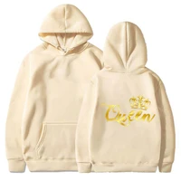 Nouveau King Queen sweat à capuche unisexe Couples sweat à capuche Harajuku streetwear à manches longues saint valentin sweat à capuche 4