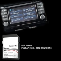 for Nissan Pulsar 2016 2017 Connect3 V7 Map Update GPS System Navigation SD 16GB Card