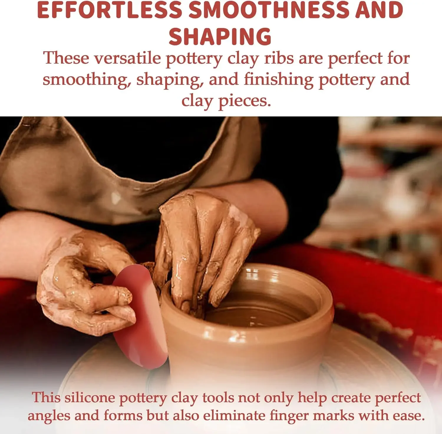 Pottery Tools Silicone Soft Pottery Mud Clay Rib 3 Sizes Ceramic Tool Sculpture Shaping Tools for Artists Modeling Ceramic 3pcs pottery tools clay sculpting tools pottery sculpting tools