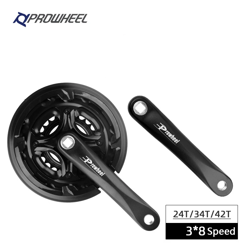 Prowheelマウンテンバイククランクセット8速度可変速度24/34/42t