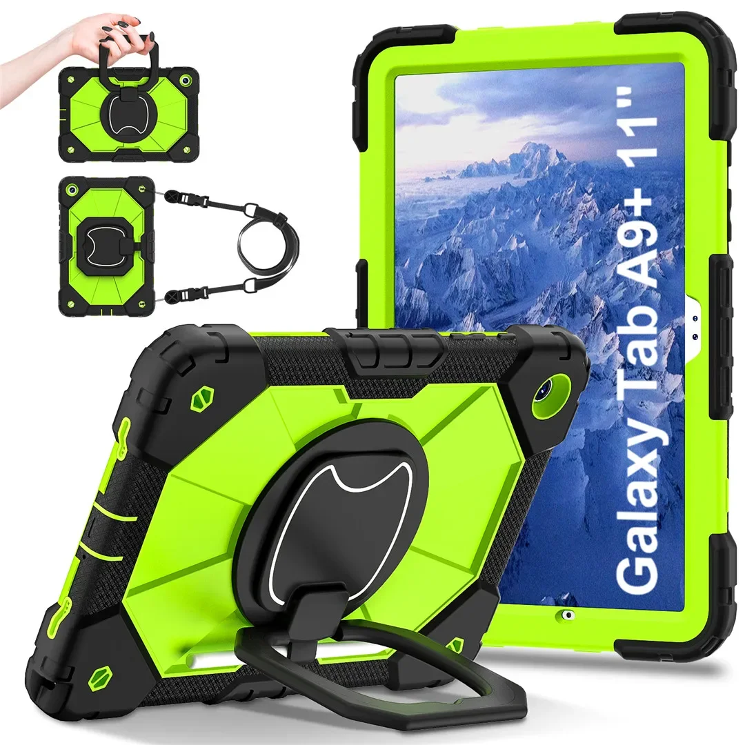 Kids Case For Samsung Galaxy Tab A9 Plus 11 inch 2023 X210/X215 216 Tab S11 A8 10.5 A11 Tablet Kickstand Shockproof Rugged Cover