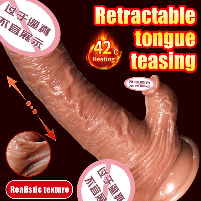 Realistic Dildo Vibrator for Women G-point Sex Toys Heating Remote Control Penis Telescopic Vibrators Anal Female Stimulator