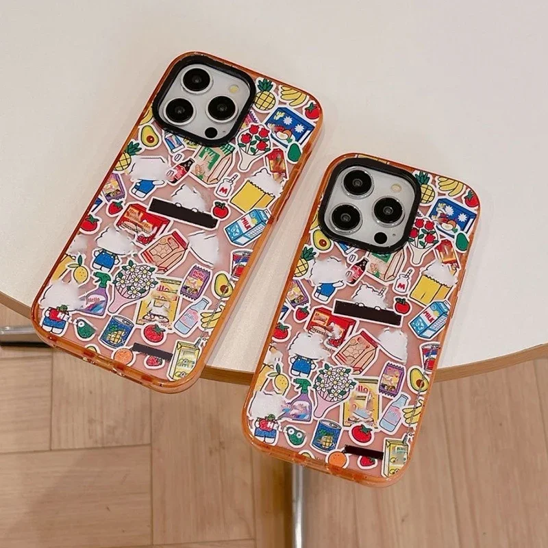 

Peach Pink 2.0 Acrylic MagSafe Phone Case Cover for IPhone 12 13 14 15 Pro Max Case for IPhone 15 Pro Max