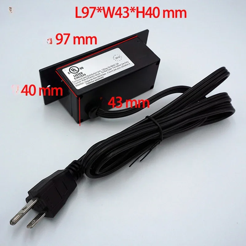 미국 테이블 히든 임베디드 소켓, USB 타입 C, 15A, 1850W, PD 20W, 5V, 2.4A, 일본 ABS 가구, 데스크탑 익스텐션 케이블 소켓