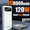 200000mAh Mobile Power Super Fast Charging 120W Large Capacity Digital Display Portable Outdoor Power For Iphone Xiaomi Samsung 1