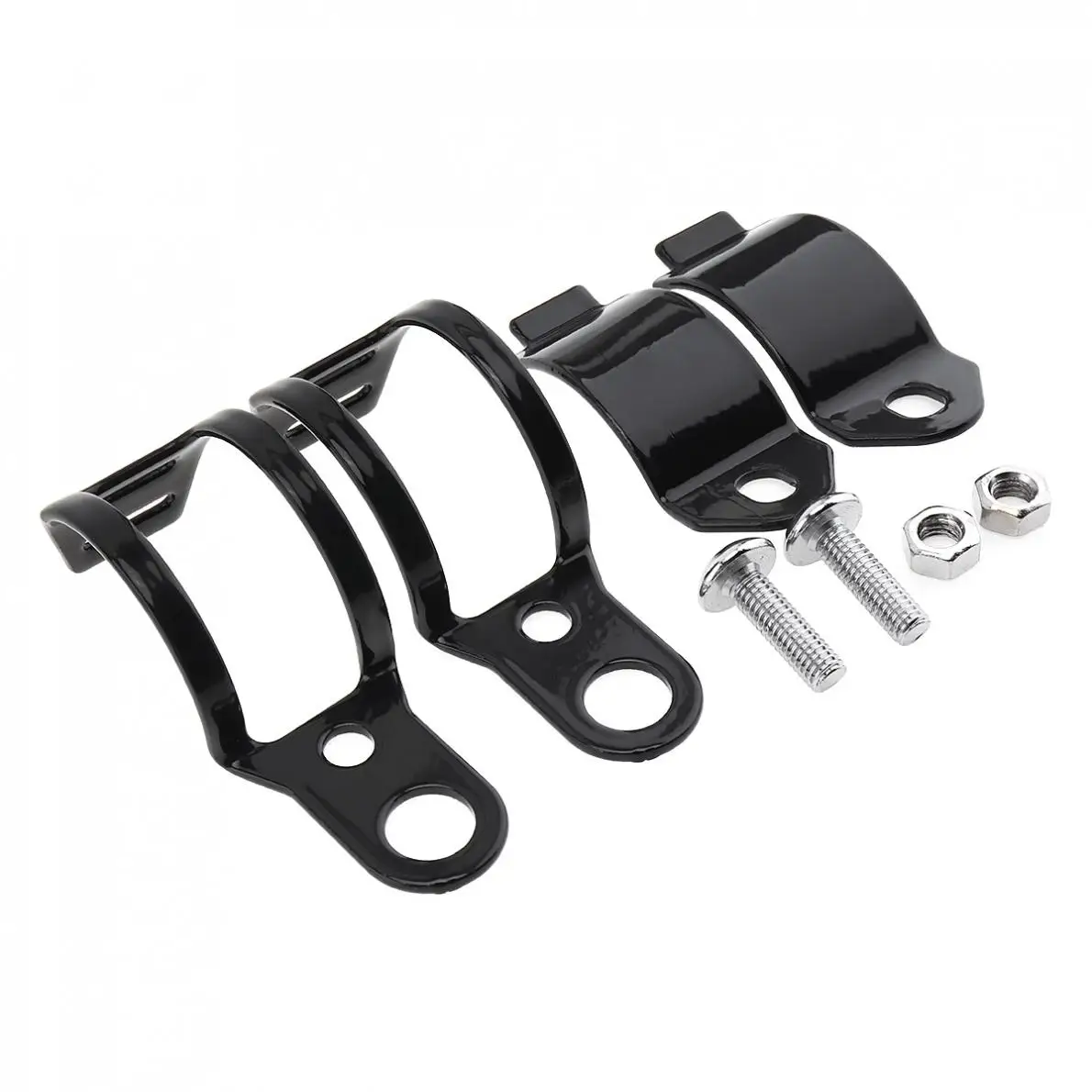 motorcycle turn signal bracket 2pcs Motorcycle Mount Turn Signal Bracket Flasher Bracket Blinker Indicators Holder Fork Mount Clamp ATV / Scoote