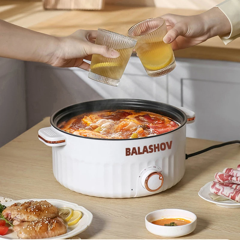 220V 110V Multifunction Cooker Household Single/Double Layer Hot Pot Mini Electric Cooking Machine Hot Pot Non-stick Pan Pots electric hot pot electric cooker