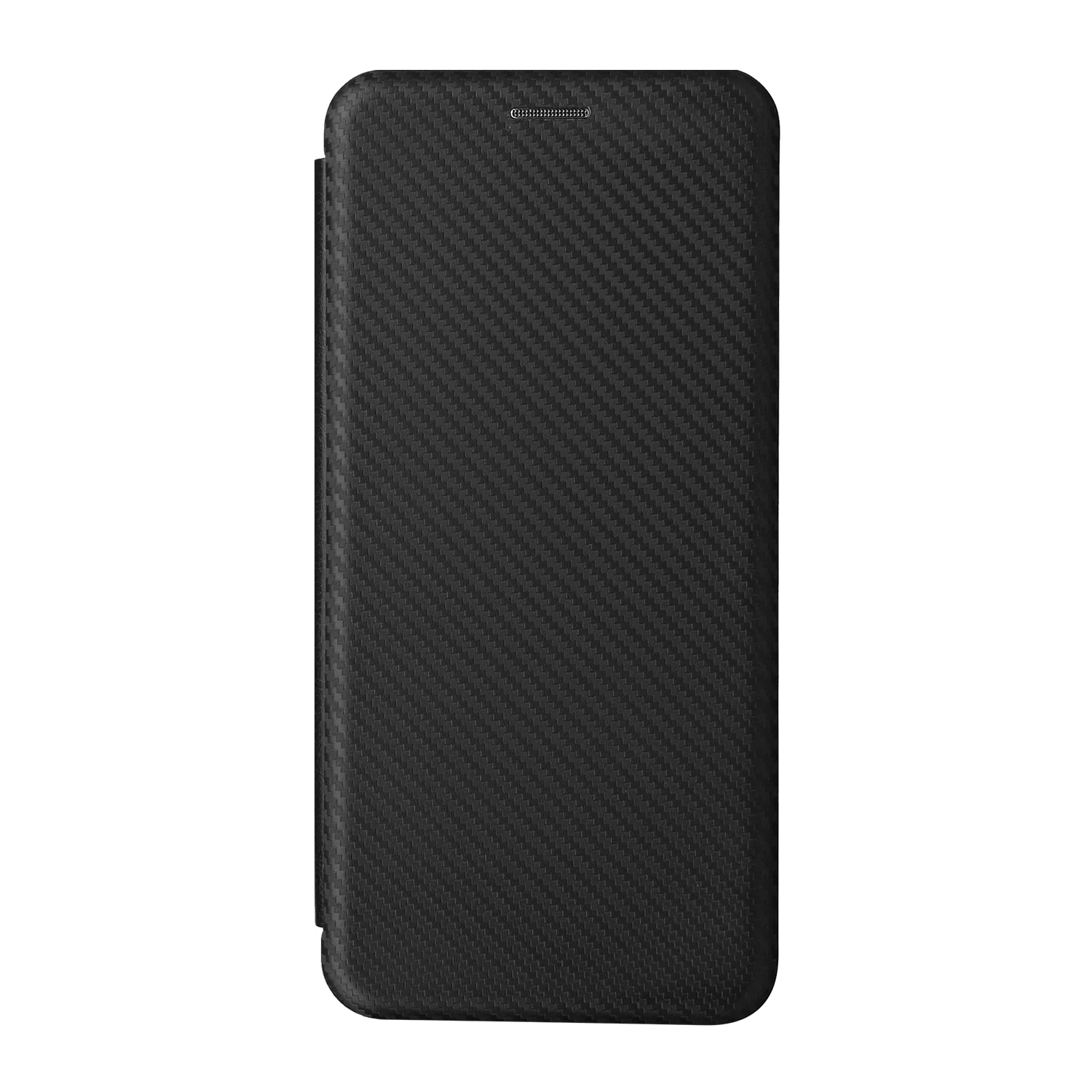 Ultra-Thin Carbon Fiber Leather Flip Cover with Card Slot - Shockproof Case