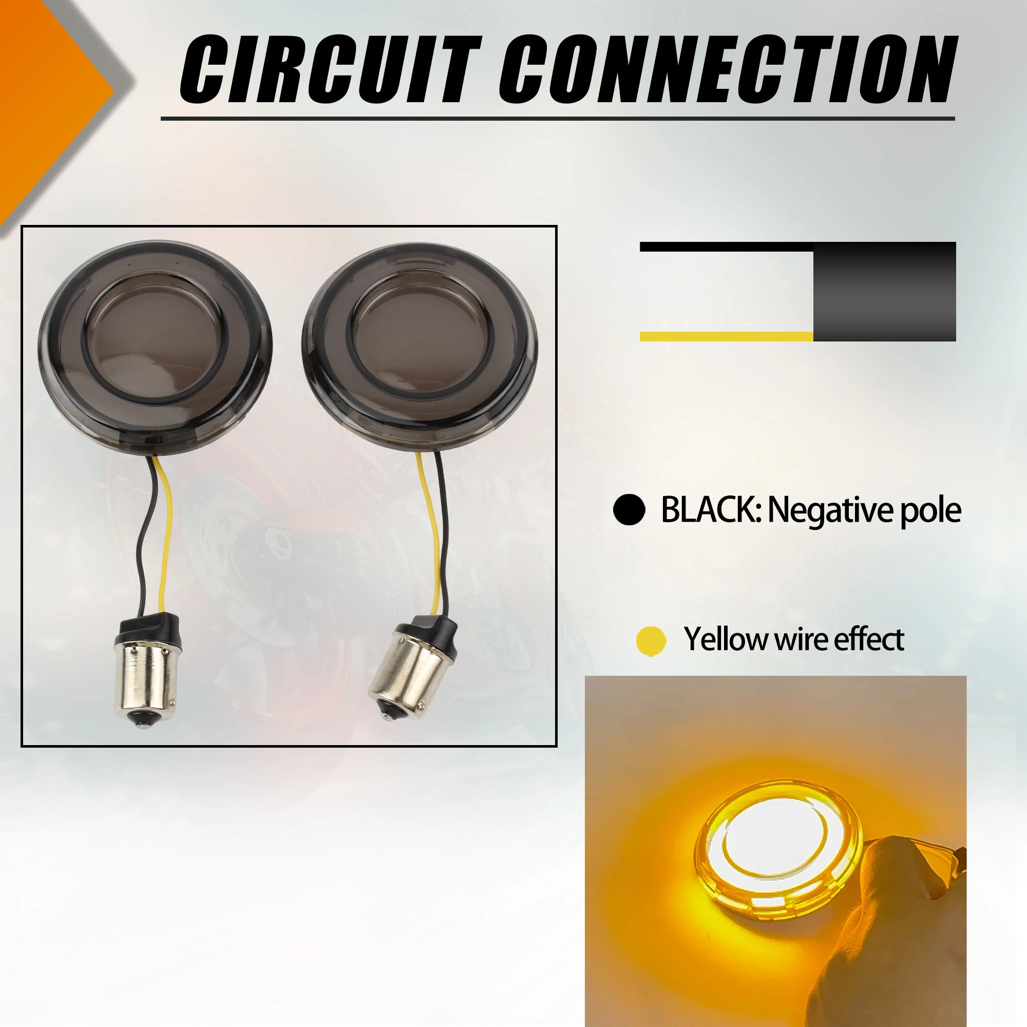 Motorcycle LED Turn Signal Bullet Style 1156 1157 Brake Indicator For Harley Dyna Touring Street Glide Road King Rider FXLRST
