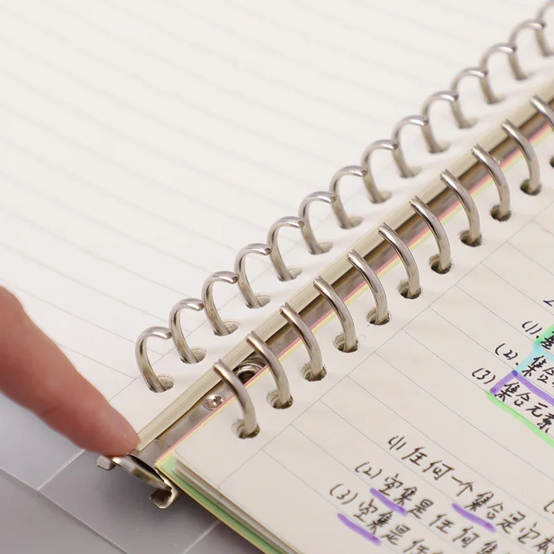 Caderno Recarregável de Folhas Soltas Diário Agenda Planejador Escritório Material Escolar Papelaria Canetas de Gel Fofas Estudante 60 Folhas 2023 - Imagem 4