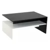 Modern Gloss Lacquer Coffee Table, Black/White 1