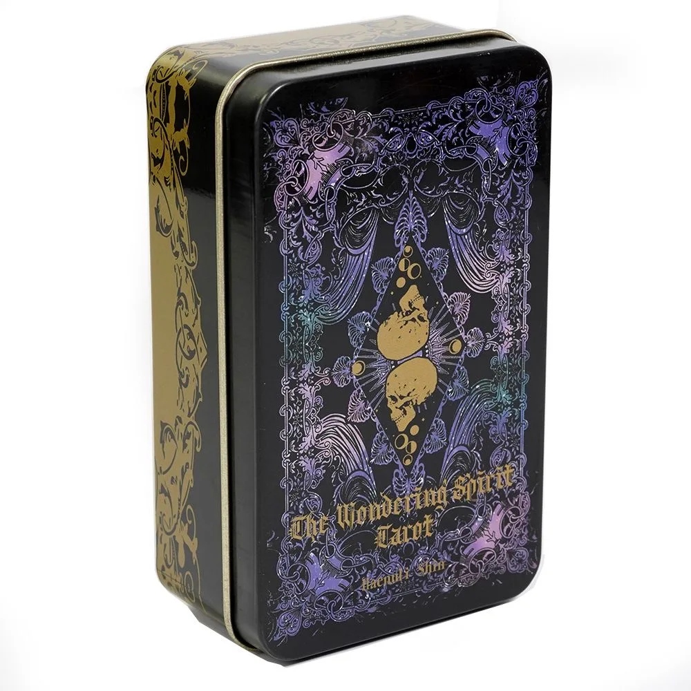 🃏 Tarot of the Witch's Garden – 78 Card Deck in Tin Metal Box with Gold-plated Edges, English Version Tarot Cards for Divination